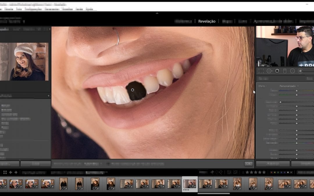 Como clarear e branquear os dentes no Lightroom e no Photoshop